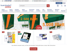 Tablet Screenshot of buerobedarf-online.de